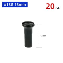 20/50PCS Brass Spoke Nipples 14G 13G MTB Road Bicycle E-bike Scooter Rim Caps CU Nuts Copper Parts Coated Silver or Black