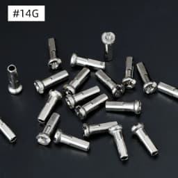 20/50PCS Brass Spoke Nipples 14G 13G MTB Road Bicycle E-bike Scooter Rim Caps CU Nuts Copper Parts Coated Silver or Black