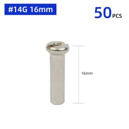 20/50PCS Brass Spoke Nipples 14G 13G MTB Road Bicycle E-bike Scooter Rim Caps CU Nuts Copper Parts Coated Silver or Black