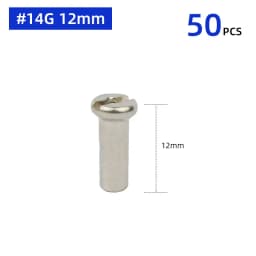 20/50PCS Brass Spoke Nipples 14G 13G MTB Road Bicycle E-bike Scooter Rim Caps CU Nuts Copper Parts Coated Silver or Black