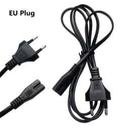 EU Power Cable 2pin IEC320 C7 US Power Extension Cord For Dell Laptop Charger Canon Epson Printer Radio Speaker PS4 XBOX LG Sony