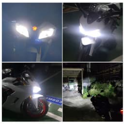 2PCS Motorcycle H11 H8 LED Headlight Bulbs 9600lm 6000k For Ducati Multistrada 1200 2010-2017 Upgrade Kit high Low beam Moto