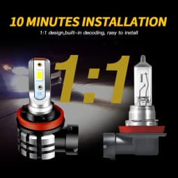 2PCS Motorcycle H11 H8 LED Headlight Bulbs 9600lm 6000k For Ducati Multistrada 1200 2010-2017 Upgrade Kit high Low beam Moto