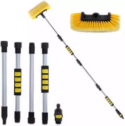 Car Wash Brush Head for Detailing Washing Vehicles, Boats, RVs, ATVs, or Off-Road Autos, Super Soft Bristles for Scratch Resista