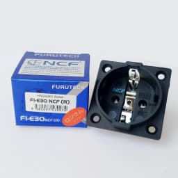 HiFi Schuko Furutech FI-E30 NCF Nano Socket Pure Copper Plated Rhodium EU Power Plug 8PCS