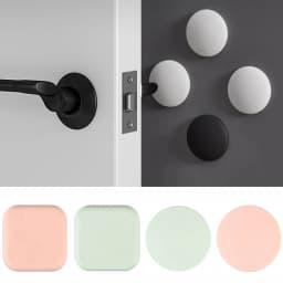 1PCS Nordic Silicone Self Adhesive Door Wall Protectors Door Handle Bumpers Buffer Guard Stoppers Crash Pad