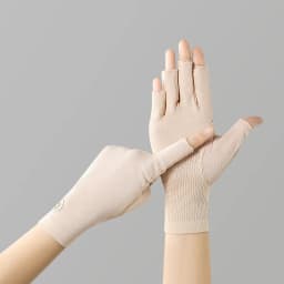 Women's Cotton Thin Touch Screen Riding Driving Outdoor Summer Autumn Fingerless Half-finger UV Protection Sunscreen Gloves