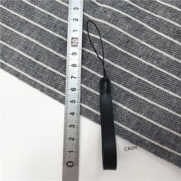 New Leather Lanyard Short Phone Strap Anti-lost Key Chain Smooth Surface Finger Rope For U Disk Bluetooth Small Speaker Sling