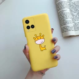 Cute Painted Phone Case For Vivo Y21 2021 Y21S Y 21 V2110 V2111 Matte TPU Case Back Cover For Vivo Y33S Y 33S V2109 Shell Funda