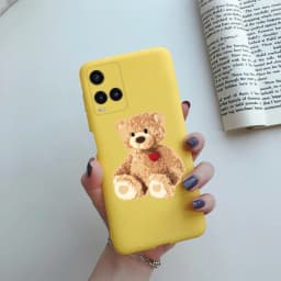 Cute Painted Phone Case For Vivo Y21 2021 Y21S Y 21 V2110 V2111 Matte TPU Case Back Cover For Vivo Y33S Y 33S V2109 Shell Funda