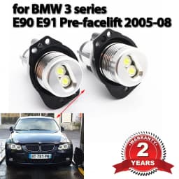 20W LED Angel Eye Daytime running lights Bulb Canbus Error free for BMW E90 E91 3 Series 320 325i 328i 335i 2004-2008
