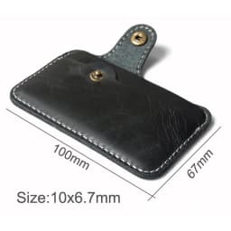 Retro Leather Mini Card Wallet - Business Credit Card Holder for Men & Women, Slim Cash Wallet with Smart Design