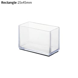 4Pcs Rubber Square Rectangle Floor Protector Pads Chair Leg Caps Table Foot Dust Cover Socks Pipe Plugs Furniture Leveling Feet