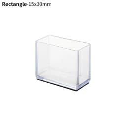 4Pcs Rubber Square Rectangle Floor Protector Pads Chair Leg Caps Table Foot Dust Cover Socks Pipe Plugs Furniture Leveling Feet