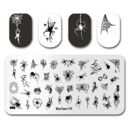 Nail Stamp MouTeen086 The Ghost Spirit Christmas Freak Nail Plates Stamp Manicure Set For Nail Art Stamping
