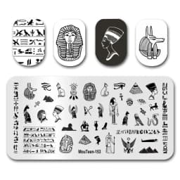 Nail Stamp MouTeen086 The Ghost Spirit Christmas Freak Nail Plates Stamp Manicure Set For Nail Art Stamping
