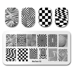 Nail Stamp MouTeen086 The Ghost Spirit Christmas Freak Nail Plates Stamp Manicure Set For Nail Art Stamping
