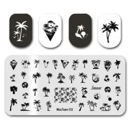 Nail Stamp MouTeen086 The Ghost Spirit Christmas Freak Nail Plates Stamp Manicure Set For Nail Art Stamping