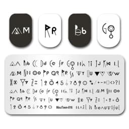 Nail Stamp MouTeen086 The Ghost Spirit Christmas Freak Nail Plates Stamp Manicure Set For Nail Art Stamping