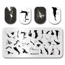 Nail Stamp MouTeen086 The Ghost Spirit Christmas Freak Nail Plates Stamp Manicure Set For Nail Art Stamping