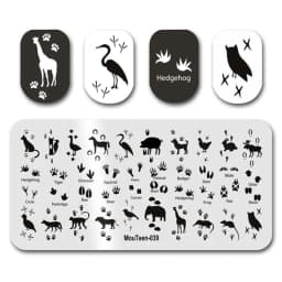 Nail Stamp MouTeen086 The Ghost Spirit Christmas Freak Nail Plates Stamp Manicure Set For Nail Art Stamping