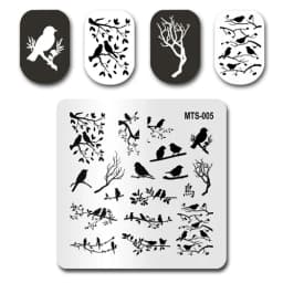 Nail Stamp MouTeen086 The Ghost Spirit Christmas Freak Nail Plates Stamp Manicure Set For Nail Art Stamping
