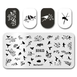 Nail Stamp MouTeen086 The Ghost Spirit Christmas Freak Nail Plates Stamp Manicure Set For Nail Art Stamping