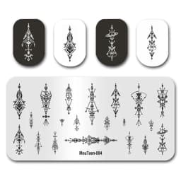 Nail Stamp MouTeen086 The Ghost Spirit Christmas Freak Nail Plates Stamp Manicure Set For Nail Art Stamping