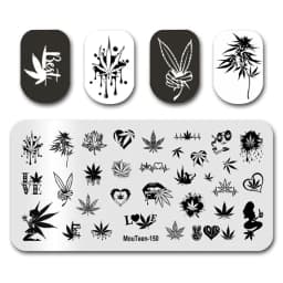 Nail Stamp MouTeen086 The Ghost Spirit Christmas Freak Nail Plates Stamp Manicure Set For Nail Art Stamping