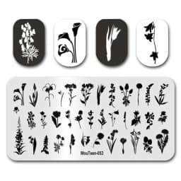 Nail Stamp MouTeen086 The Ghost Spirit Christmas Freak Nail Plates Stamp Manicure Set For Nail Art Stamping