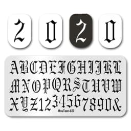 Nail Stamp MouTeen086 The Ghost Spirit Christmas Freak Nail Plates Stamp Manicure Set For Nail Art Stamping