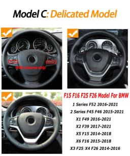 Car Steering Wheel Button Control Knob Keys For BMW 1 2 3 4 5 6 7 X3 X4 X5 X6 Series F20 F30 F36 F10 F11 F07 F12 F01 F02 F25 F15