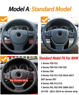 Car Steering Wheel Button Control Knob Keys For BMW 1 2 3 4 5 6 7 X3 X4 X5 X6 Series F20 F30 F36 F10 F11 F07 F12 F01 F02 F25 F15