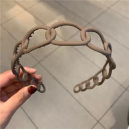 2024 New Fashion All-match Acrylic Sweet Circle Headband Hairbands for Women Girl Clamp Hair Accessorie Headwear Wholesale