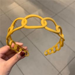 2024 New Fashion All-match Acrylic Sweet Circle Headband Hairbands for Women Girl Clamp Hair Accessorie Headwear Wholesale