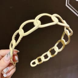 2024 New Fashion All-match Acrylic Sweet Circle Headband Hairbands for Women Girl Clamp Hair Accessorie Headwear Wholesale