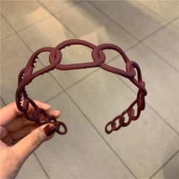 2024 New Fashion All-match Acrylic Sweet Circle Headband Hairbands for Women Girl Clamp Hair Accessorie Headwear Wholesale