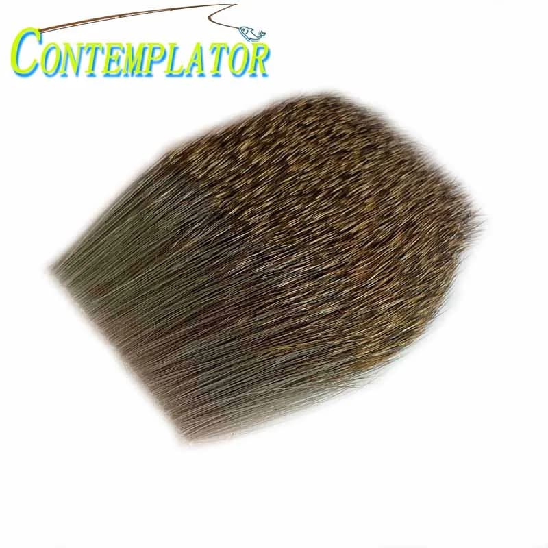 5cm*5cm 1pc/2pcs Deer Hair Fly Tying Materials For Bass Flies Soft Tanned Deer Body Hair Elk Caddis Materials