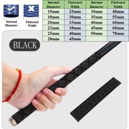 0.2M/1M Non-slip Heat Shrink Wrap Tubing Fishing Rod DIY 5 Colors Handle Insulation Waterproof Racket Handle Grip 15-50MM