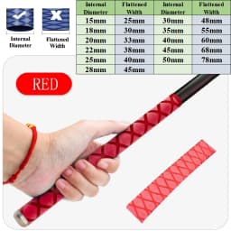 0.2M/1M Non-slip Heat Shrink Wrap Tubing Fishing Rod DIY 5 Colors Handle Insulation Waterproof Racket Handle Grip 15-50MM
