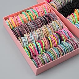 100pcs New Cute Girl Hair Bands Candy Color Elastic Rubber Band Hair Band Child Baby Headband Scrunchie Hair Tie Accessories
