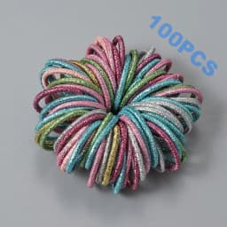 100pcs New Cute Girl Hair Bands Candy Color Elastic Rubber Band Hair Band Child Baby Headband Scrunchie Hair Tie Accessories
