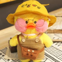 30cm Cute LaLafanfan Cafe Duck Plush Toy Kawaii LaLafanfan Duck Doll Soft Stuffed Animal Plush Pillow Birthday Gifts for Kids
