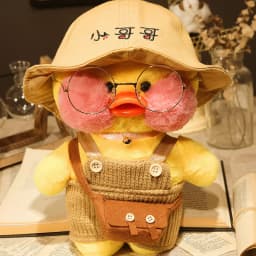 30cm Cute LaLafanfan Cafe Duck Plush Toy Kawaii LaLafanfan Duck Doll Soft Stuffed Animal Plush Pillow Birthday Gifts for Kids