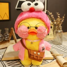 30cm Cute LaLafanfan Cafe Duck Plush Toy Kawaii LaLafanfan Duck Doll Soft Stuffed Animal Plush Pillow Birthday Gifts for Kids