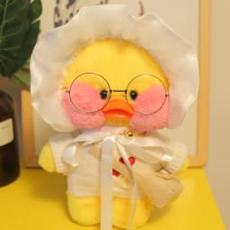 30cm Cute LaLafanfan Cafe Duck Plush Toy Kawaii LaLafanfan Duck Doll Soft Stuffed Animal Plush Pillow Birthday Gifts for Kids