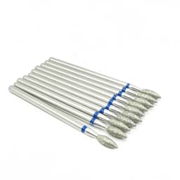 10pcs/set Diamond Grinding Bur Drill Bits Set Dental Grinding Dental Polishing Burs Nail Drill Bits 2.35mm Shank