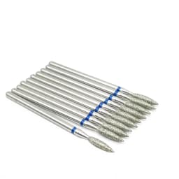10pcs/set Diamond Grinding Bur Drill Bits Set Dental Grinding Dental Polishing Burs Nail Drill Bits 2.35mm Shank