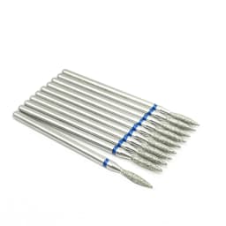 10pcs/set Diamond Grinding Bur Drill Bits Set Dental Grinding Dental Polishing Burs Nail Drill Bits 2.35mm Shank