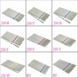 10pcs/set Diamond Grinding Bur Drill Bits Set Dental Grinding Dental Polishing Burs Nail Drill Bits 2.35mm Shank